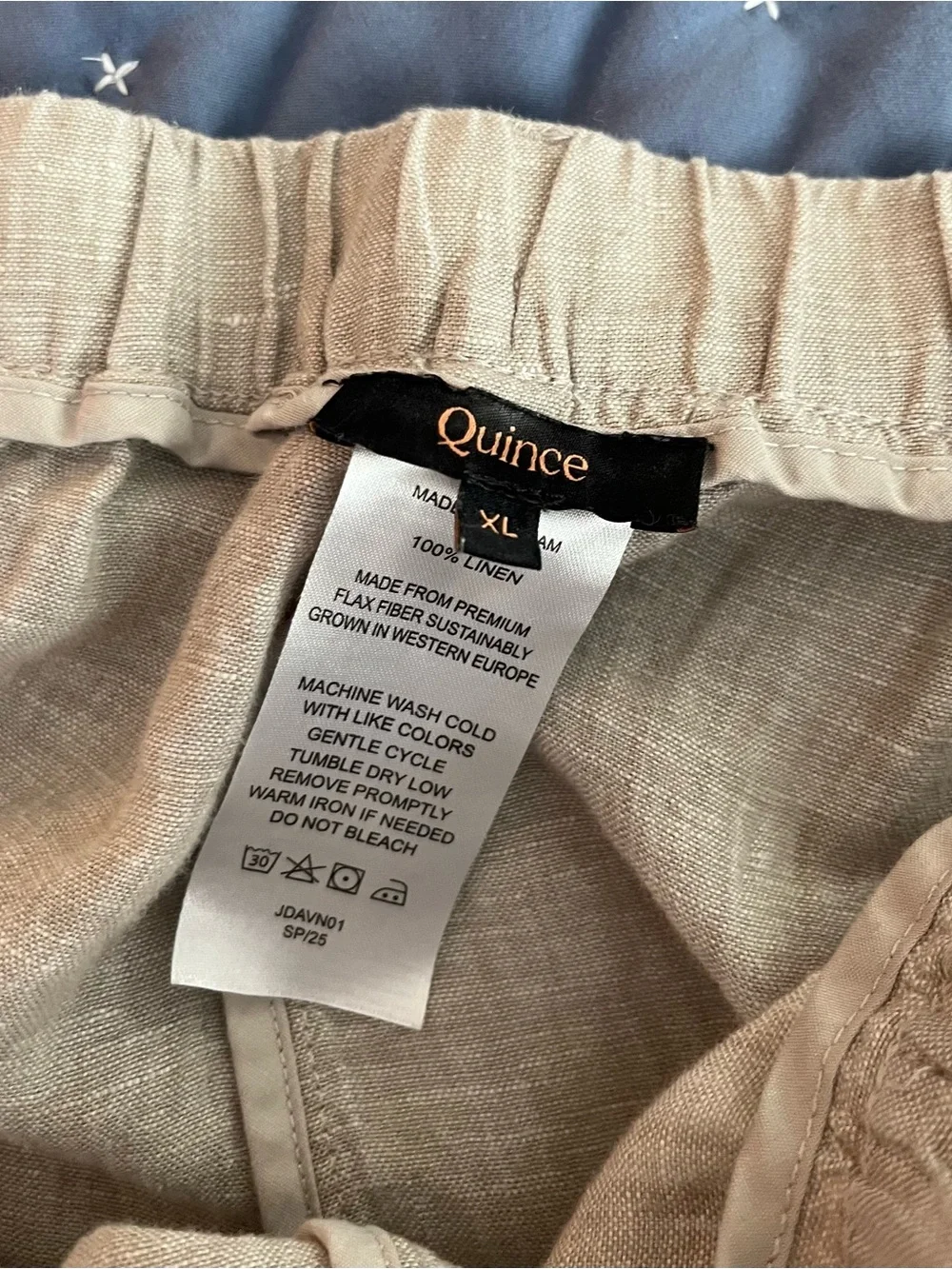 Quince brand Lightweight Linen Blend Wide-Leg Pants — Neutral Taupe